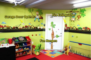 Garage to playroom in no time!