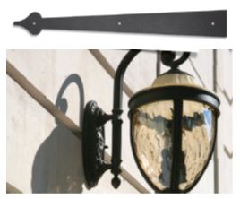 Decorative hardware should be similar to that of your exterior lighting