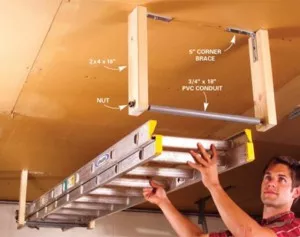 Put your ladder up with this rack