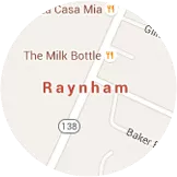 Map Raynham