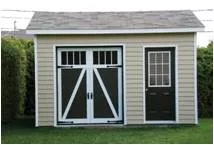 Storage shed doors